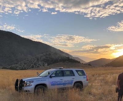 NCPD car with sunset
